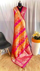 Banarasi Satin Silk Colorful Saree